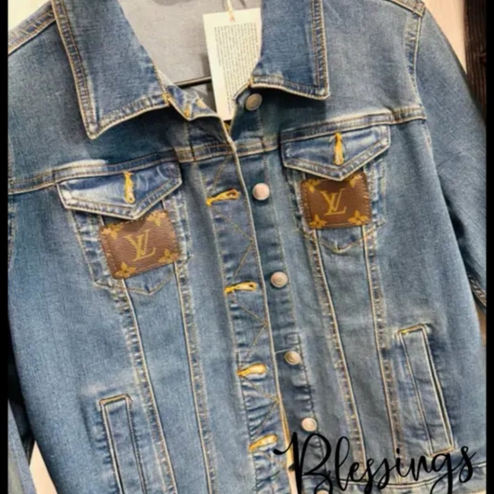 Upcycled Denim Jacket with only Authentic Materials used